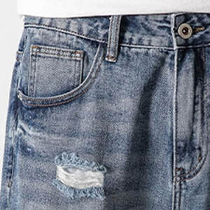 Pakistan Made New Style Online Best Selling <b>Jeans</b> Distressed <b>Short</b> Quick Dry Plus Size Solid Color <b>Jeans</b> Distressed <b>Short</b> - Product Image 5