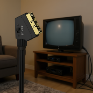 Cable Adaptador de Video RCA Scart de 1.5m, Negro, Cables de Audio y Video, Modelo 00205156 - Product Image 3