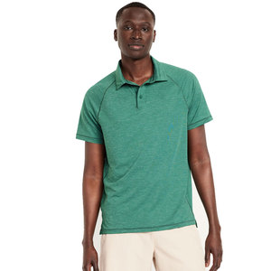 Polo de manga corta para hombre, Polo elástico ultra suave que absorbe la humedad, camisetas polo de rendimiento - Product Image 1