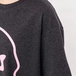 Camiseta de cuello redondo de manga corta para mujer/mujer, camisetas transpirables naturales para mujer y niña, Camiseta de algodón hilado con anillo orgánico 100% para mujer - Product Image 5