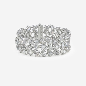 Lujo 18K oro sólido y laboratorio Diamante tachonado pulseras brazaletes alta joyería para mujeres moda lujo joyería accesorios OEM - Product Image 5