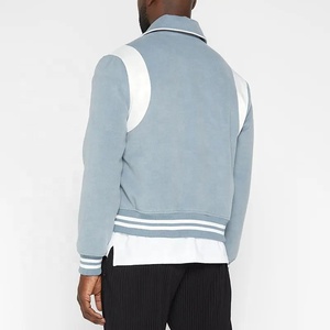 Blouson aviateur personnalisé avec poches en laine pour hommes Blouson aviateur personnalisé avec impression en gros léger et respirant à la mode - Product Image 5