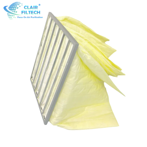 Hoog rendement glasvezel zakluchtfilter voor thuisgebruik, stofafzuiging, synthetische vezel zakfilter media fabrikanten - Product Image 3