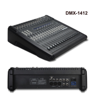 Console de mixage numérique à 14 canaux avec 14 entrées micro/ligne, 12 sorties analogiques