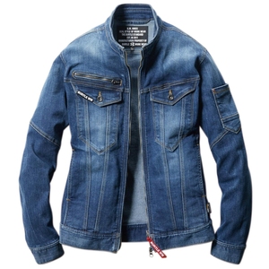 Veste en jean extensible BURTLE 5011, écologique, coupe-vent, mélange coton/nylon, vêtement de travail durable pour hommes et femmes, légère et élégante - Product Image 2