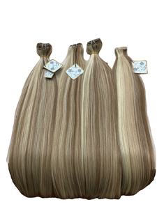 Cinta vietnamita BIGGHAIR doble dibujada en extensiones de cabello Remy profundo de onda Natural suelta Tipo de peluca al por mayor - Product Image 5