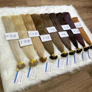 Precio de fábrica 100% Extensiones de cabello humano Cutícula saludable Cabello alineado Punta plana Cabello de color En stock Listo para enviar Genius weft - Product Image 2