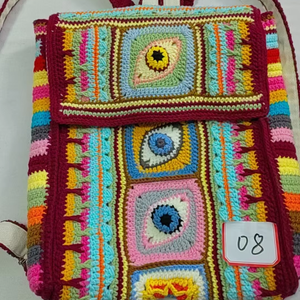 Vente en gros d'usine, sac en crochet fait main tendance de haute qualité 2025, cadeau de Noël, Nouvel An, Saint-Valentin - Product Image 5