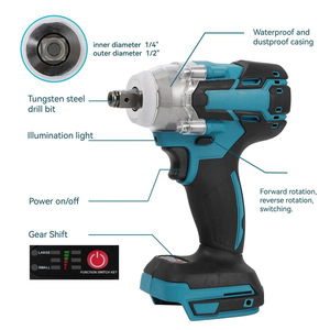 Llave de impacto eléctrica inalámbrica de 21V, llave de enchufe eléctrica sin escobillas recargable de alto Torque 1/2 - Product Image 2