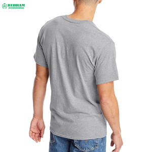 Camiseta Deportiva para Hombre, 220 GSM, Cuello Redondo, Poliéster/Algodón, Transpirable, Secado Rápido, Corte Regular, para Gimnasio, con Soporte OEM - Product Image 5