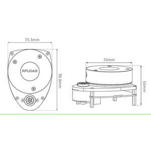 Capteur de mouvement PIR à 360 degrés moderne pour robot de service, mesure de distance et détection de position - Product Image 1