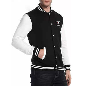 Veste sur mesure d'hiver pour hommes de grande taille Style décontracté Lettermen avec logo brodé-Nouvelle Arrivée en gros pour un usage en club - Product Image 3