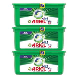 Cápsulas de Detergente Pre-Medidas Ariel para una Lavandería sin Esfuerzo, Colores Brillantes y Ropa Blanca - Product Image 1