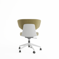 Vente directe usine : Chaise de salle à manger et de loisirs moderne, colorée, en tissu nylon, pivotante, réglable en hauteur, avec roulettes, pour salon et événements