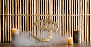 Escultura de pared de latón Art Deco hecha a mano, símbolo sagrado Om para decoración del hogar para SALA DE Yoga, meditación, decoración de pared elegante para moderna - Product Image 4