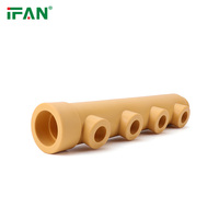 Фитинги ipan, прямые продажи, полипропиленовые фитинги, DIN 8077/8078 PPR, фитинги 32-63 мм, желтые четырехходовые коллекторы, пластиковые фитинги PPR