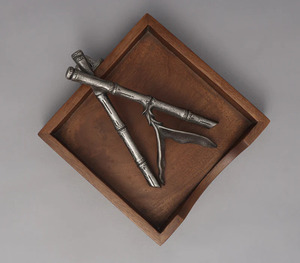 Porte-serviettes de qualité supérieure avec base en bois Idéal pour la cuisine et la salle à manger Porte-serviettes minimaliste avec base en bois - Product Image 4