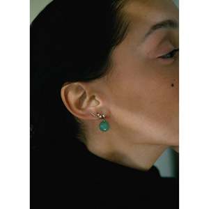 Celeste Green Quartz Crystal <b>Drop</b> Earrings - Product Image 2