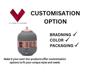 Matka en cuivre pur de 5 L, finition soie, demi-martelé, pour distributeur d'eau, vente en gros - Product Image 3