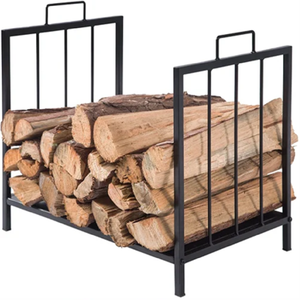 Porte-bois de cheminée en métal d'intérieur, élégant et de qualité supérieure, disponible à prix de gros. - Product Image 3