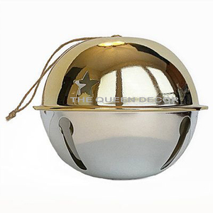 Venta superior latón Metal forma única brillante pulido BOLA DE Navidad decoración tela Santa Claus eléctrico - Product Image 3