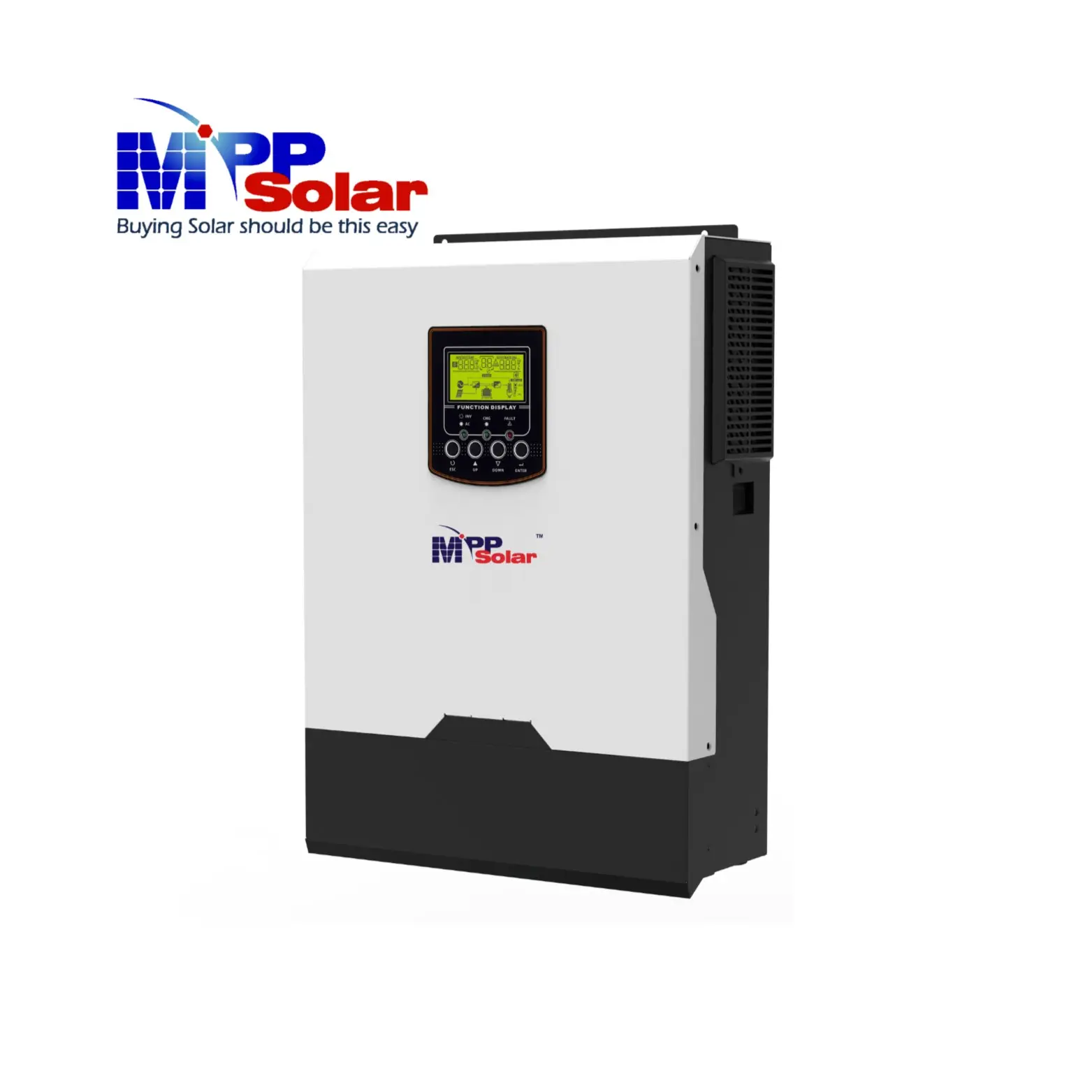 PIP3024GEW MPP Inversor solar 3000W 24V 230V WiFi Entrada de alta energía fotovoltaica 450V Cargador MPPT 100A Batería opcional de onda sinusoidal pura fuera de la red