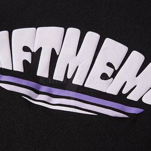 Venta directa de fábrica Hombres Puff Impreso 100% Camisetas de algodón Peso ligero de gran tamaño Secado rápido Transpirable Manga corta - Product Image 4