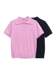 Top tendance respirant polos haute qualité à séchage rapide polos pour femmes 100% coton vente en gros chemise pour femmes - Product Image 3