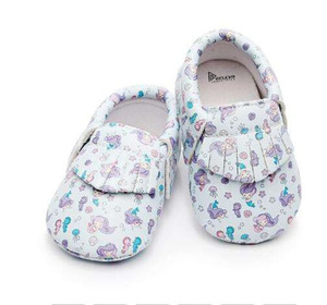 Chaussures en cuir pour bébé avec logo personnalisé, semelle souple, premières chaussures pour nourrissons, antidérapantes, pour commande en gros - Product Image 3