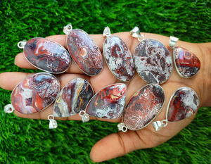 Collar Chapado en plata 925, colgantes de bisel de piedras preciosas naturales, mezcla de formas de moda para mujeres y niños-ajuste de bisel de moissanita - Product Image 4