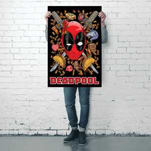 Póster de Marvel de Deadpool Chimichanga, Gráfico Impreso Digital para Uso Decorativo - Product Image 6