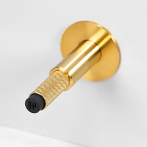 Tope cuadrado de latón Shaoed para puerta, tope de latón de alta calidad montado en el suelo, elegante para uso de parada de puerta de Hotel en casa - Product Image 6