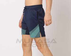 High Quality Custom Logo Summer Running Sports <b>Shorts</b> Stretchable Polyester Fabric with Solid Pattern XS Size Gym Use Low MOQ - Product Image 3
