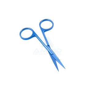 Ciseaux ophtalmiques en titane ciseaux à point outil de formation dentaire droit/incurvé ciseaux cosmétiques Instrument chirurgical des yeux - Product Image 2