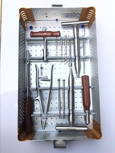 Kit chirurgical d'instruments orthopédiques pour l'extraction de vis cassées, instruments de fixation interne en acier inoxydable pour la colonne vertébrale - Product Image 3