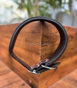 Latest Hot Selling Floral Hand Tooled Leather Dog Collar for Pets Real Genuine Leather <b>Padded</b> Adjustable Accessory for Neck Belt - Product Image 6