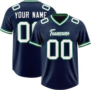 Maillots de football en polyester à séchage rapide personnalisés OEM à rayures sur les manches avec numéro du logo de l'équipe Impressions par transfert de chaleur Plus Size Option - Product Image 6
