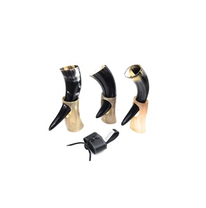 Corne à boire Viking en véritable corne de buffle, vente en gros, qualité supérieure, chope à bière, corne à boire pour le vin, vente d'usine - Product Image 6