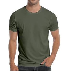 Breathable Gym Workout <b>Mens</b> T-<b>Shirts</b> Crew Neck Blank 100% Organic Cotton O Neck Tees <b>Shirts</b> Short Sleeves Slim Fit O Neck <b>Shirt</b> - Product Image 1