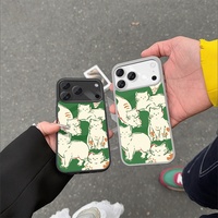 Coque de téléphone transparente magnétique à motif fleur de lys bleu pour iPhone 17-12 Pro Max, vierge pour sublimation en PMMA