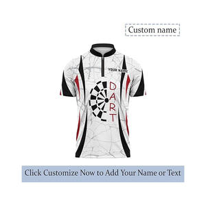 100% Custom Pattern Design Play <b>Dart</b> Jersey Customized <b>Darts</b> Shirts With Pocket Polo <b>Darts</b> Jersey - Product Image 2