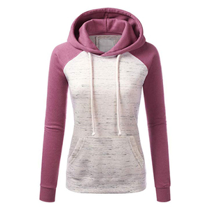 Service OEM, sweat-shirt à capuche pour femme personnalisable, séchage rapide, écologique, vêtements d'hiver, tissu doux en polyester/coton, plusieurs couleurs - Product Image 1