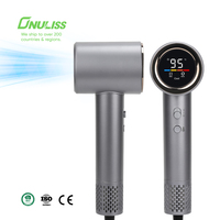 Sèche-cheveux professionnel haute vitesse 110000 tr/min avec capteur de réglage automatique, séchage rapide, sèche-cheveux compact pour salon et usage domestique