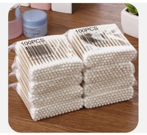 Hisopos de Algodón Q-TIPS con Puntas Blancas Suaves, 100% Algodón Puro, para Belleza y Primeros Auxilios, Hechos en EE. UU., 24X625 Unidades, Venta al Por Mayor de Fábrica - Product Image 1