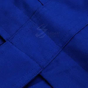 Combinaison de sécurité robuste avec double couture et genoux renforcés Combinaison de sécurité avec taille élastique réglable - Product Image 6