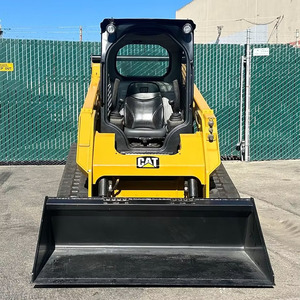 CAT 259D Skid Steer Loader with Compact Front Bucket <b>Engine</b> Motor Gearbox for Construction Tasks - Product Image 1