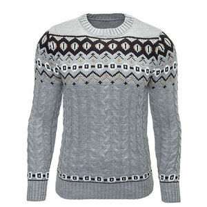 Pull chaud pour homme 100% cachemire tricoté à manches longues respirant élégant confortable pour l'hiver tenue quotidienne logo avant - Product Image 5