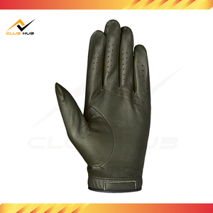 Venta al por mayor de guantes de golf de piel de oveja transpirables de alta calidad de diseño personalizado y logotipo de dedos completos de cuero desgaste OEM empaquetado - Product Image 5