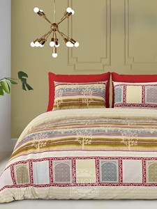 Luxury Gold Print Pure Cotton 3-Piece Sheet Pillowcase Sets <b>King</b> <b>Size</b> Animal Pattern Modern Fade/Wrinkle Resistant All-Season - Product Image 2