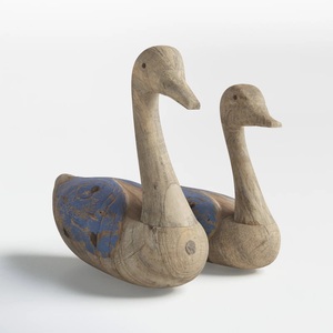 Cute Ducks Sculpture Set Metal Crafts Decorative Antique Duck Figurine Garden Home Decor Sculpture Event Holiday Decor Supplies - Product Image 1